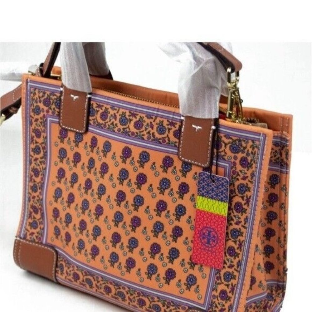 TORY BURCH Small Ella Daisy FloralTote Bag - Picture 7 of 13